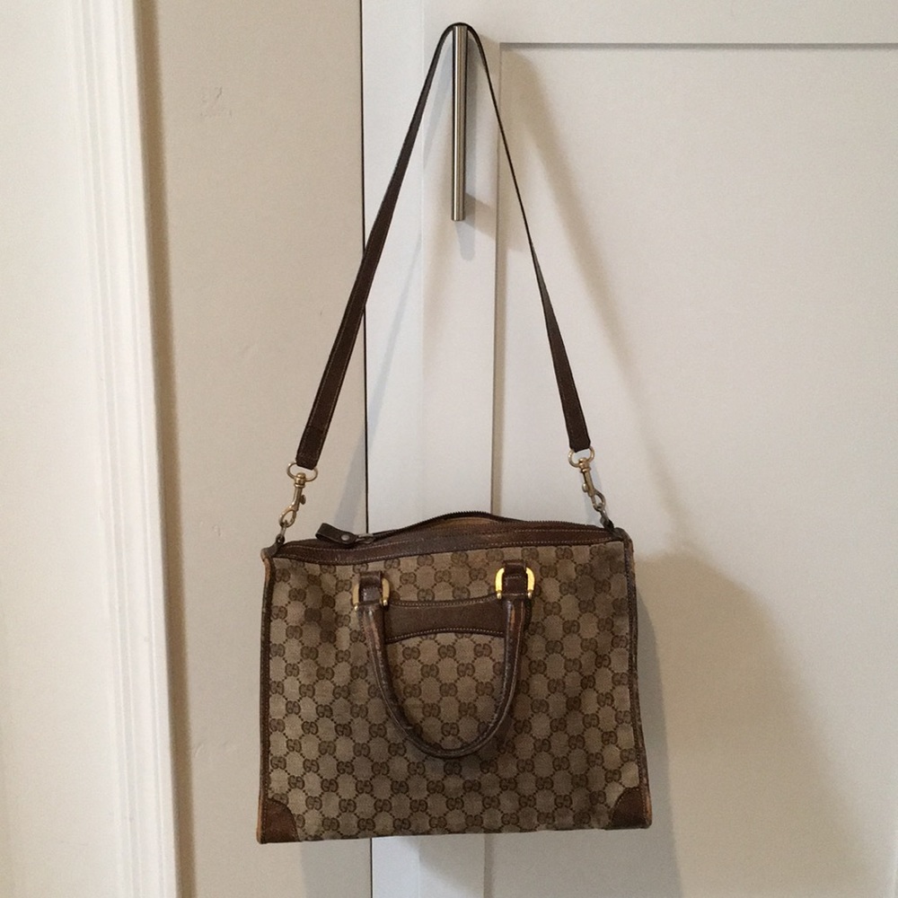 Authentic Vintage Gucci Crossbody Bag with Handles